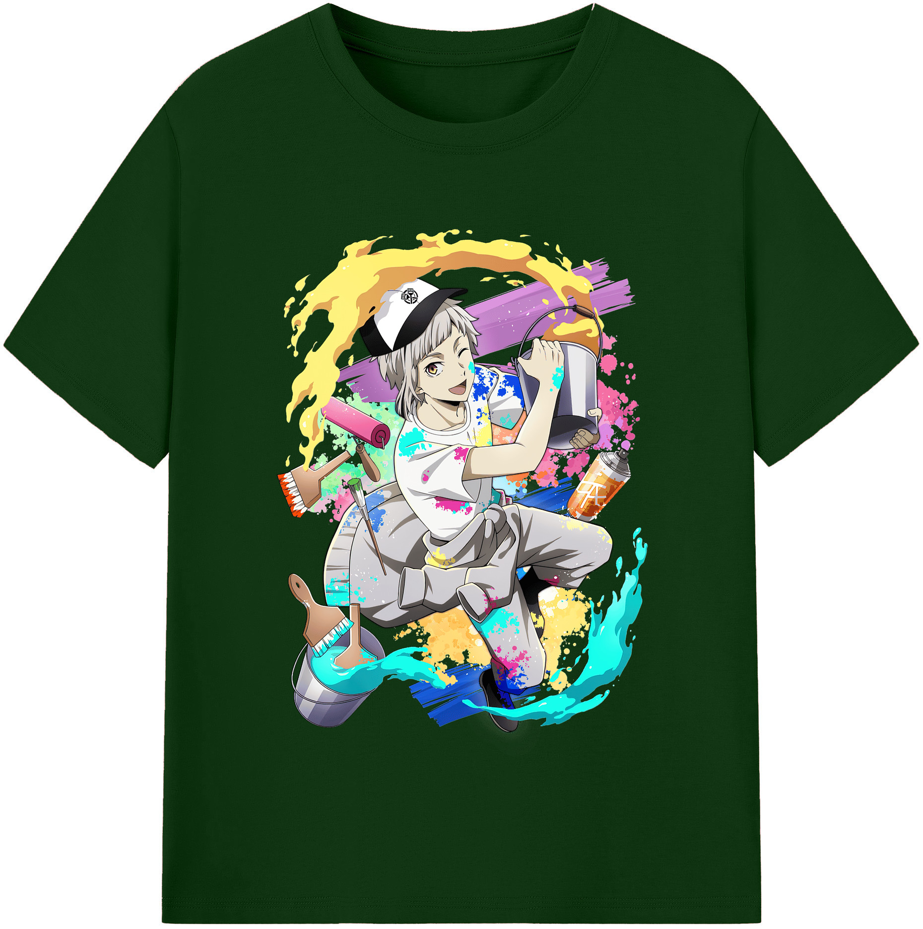 （画像用） 文豪ストレイドッグス Bungo Stray Dogs 綿100％半袖Tシャツ（フロントプリント）